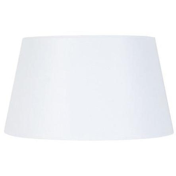 TAMBOUR 40-Abat-jour conique tissu tambour blanc 1 ampoule E27 Style: urbain D40xH23cm