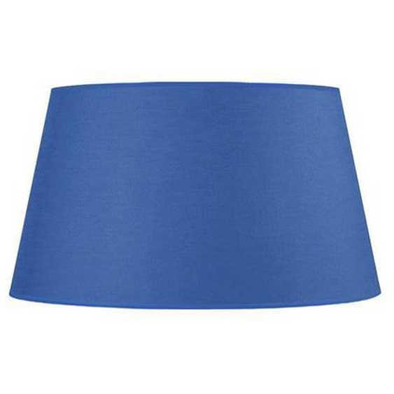 TAMBOUR 40-Abat-jour conique tissu tambour bleu 1 ampoule E27 Style: urbain D40xH23cm