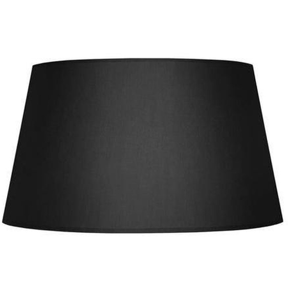 TAMBOUR 40-Abat-jour conique tissu tambour noir 1 ampoule E27 Style: urbain D40xH23cm