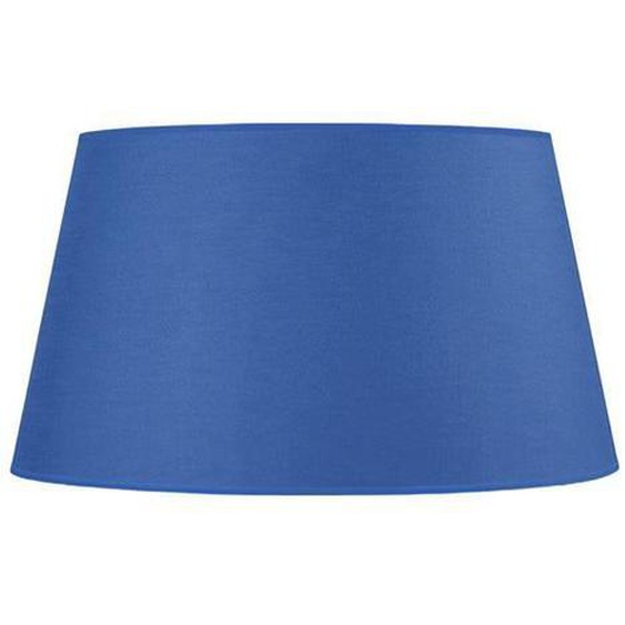 TAMBOUR 45-Abat-jour conique tissu tambour bleu 1 ampoule E27 Style: urbain D45xH30cm