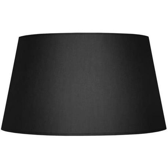TAMBOUR 45-Abat-jour conique tissu  tambour noir 1 ampoule E27 Style: urbain D45xH30cm