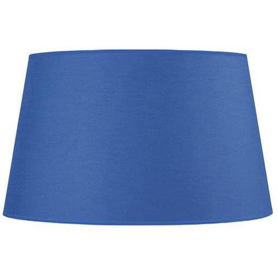 TAMBOUR 50-Abat-jour conique tissu tambour bleu 1 ampoule E27 Style: urbain D50xH30cm