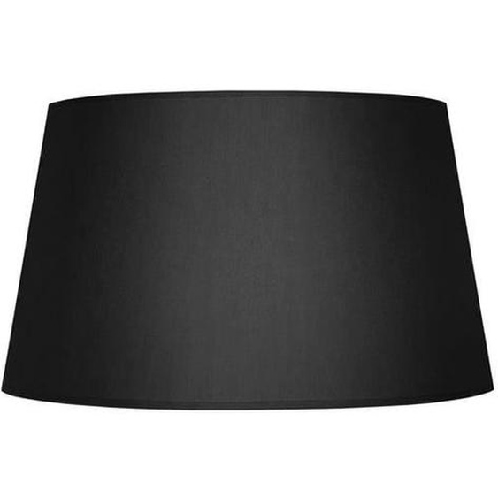 TAMBOUR 50-Abat-jour conique tissu  tambour noir 1 ampoule E27 Style: urbain D50xH30cm