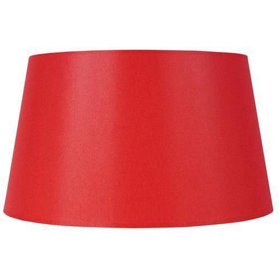 TAMBOUR 50-Abat-jour conique tissu  tambour rouge 1 ampoule E27 Style: urbain D50xH30cm