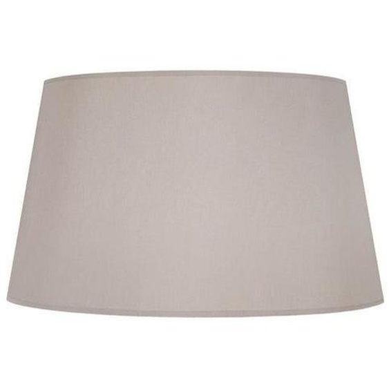 TAMBOUR 50-Abat-jour conique tissu tambour taupe 1 ampoule E27 Style: urbain D50xH30cm