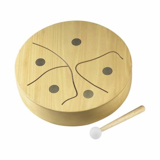 Tambour En Bois Beige