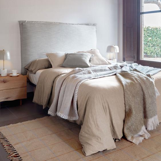 Tanit - Tête de lit en lin 160x100cm - Couleur - Gris