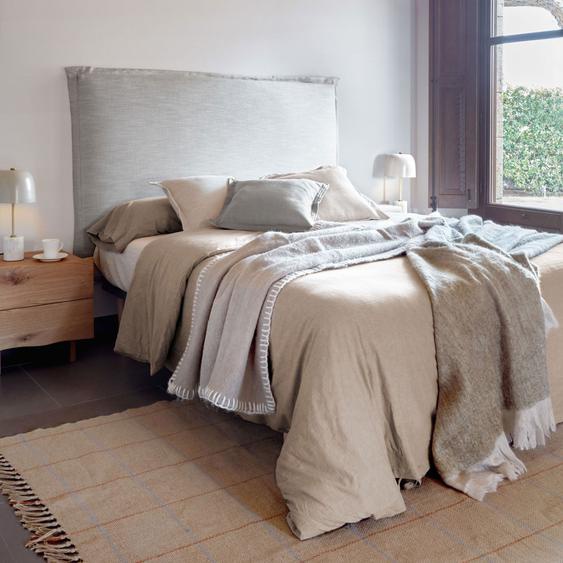 Tanit - Tête de lit en lin 180x100cm - Couleur - Gris