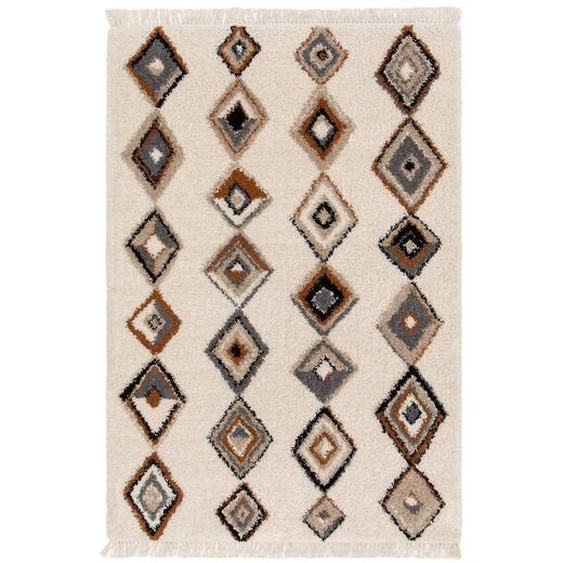 Tapis À Franges Inspiration Bédouine Mazagan Palette Colorée