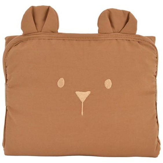 Tapis À Langer De Voyage Coton Bio Ourson Caramel
