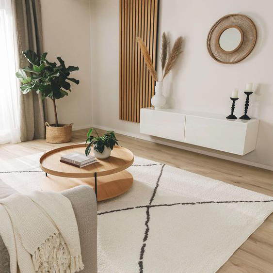 Tapis à poils longs Benno Crème 160x230 cm - Tapis style Berbère