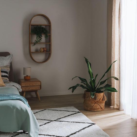 Tapis à poils longs Gobi Crème 120x170 cm - Tapis style Berbère