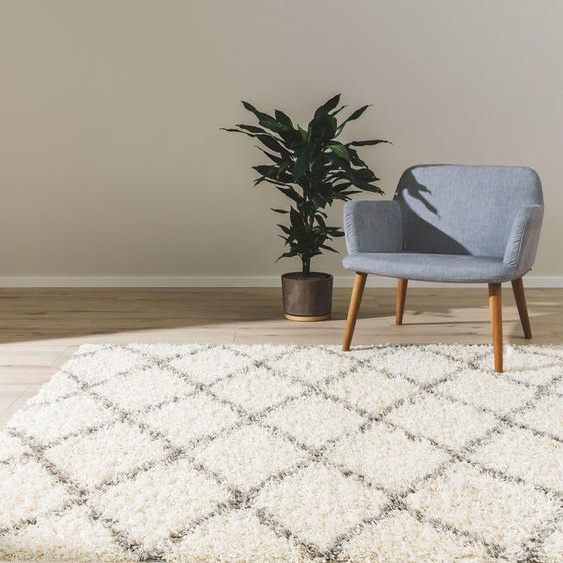 Tapis à poils longs Soho Crème 200x290 cm - Tapis style Berbère