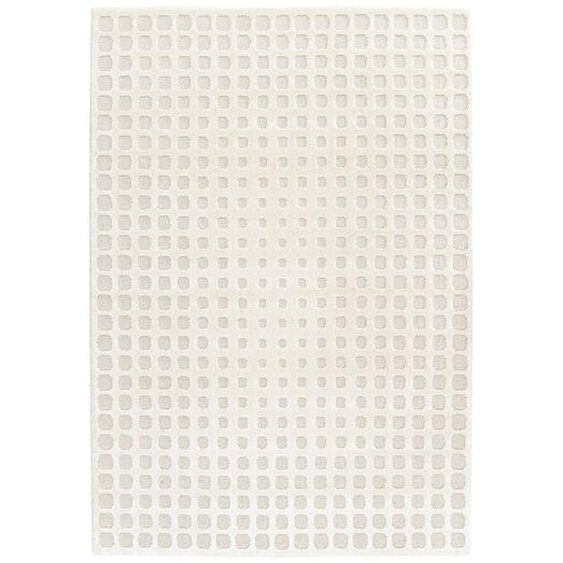 Tapis À Relief Doux Et Élégant Pixel Beige Sable