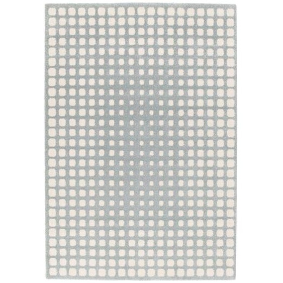 Tapis À Relief Doux Et Élégant Pixel Bleu Glacier