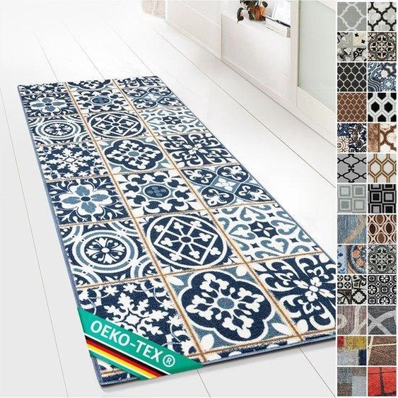 Tapis antidérapant pour le salon, la cuisine et lentrée - Tissu fin, résistant et insonorisant (80 x 200 cm)