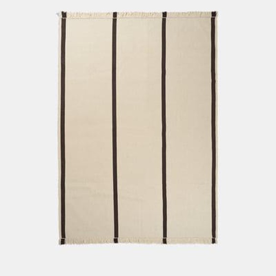 Tapis Calm Kelim - off-white/coffee - 300 x 200 cm