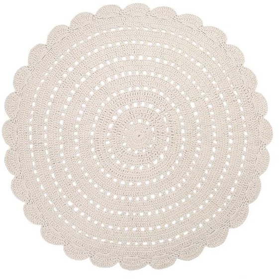 Tapis Chambre Enfant Crochet Alma Blanc