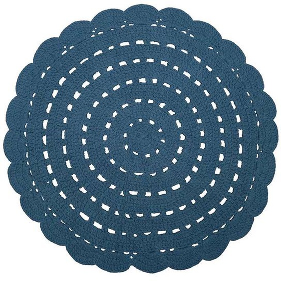 Tapis Chambre Enfant Crochet Alma Bleu