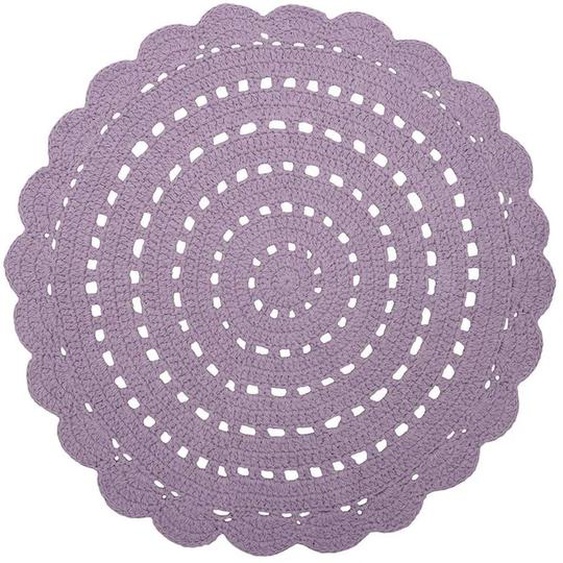 Tapis Chambre Enfant Crochet Alma Mauve