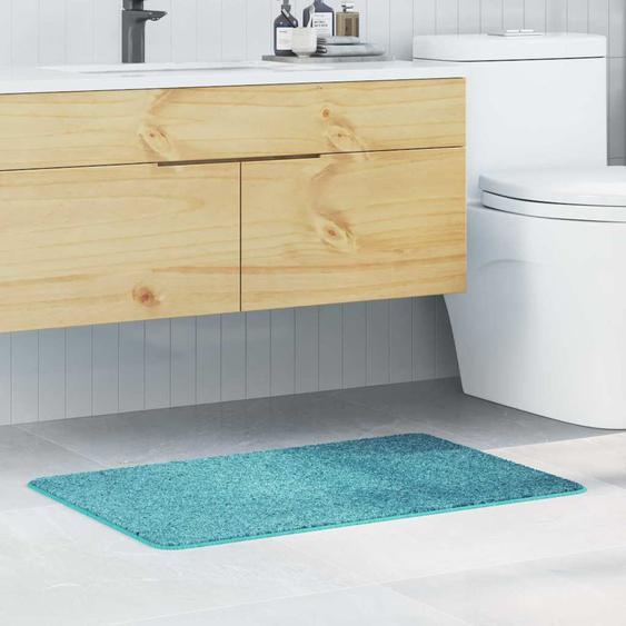 Tapis de bain antidérapant Turquoise 60 x 90 cm PP