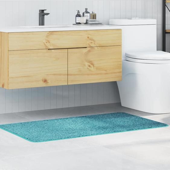 Tapis de bain antidérapant Turquoise 70 x 120 cm PP