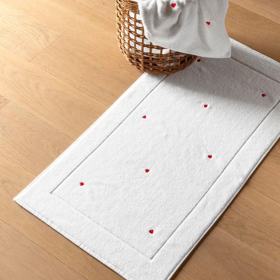 Tapis de bain coton Adore blanc