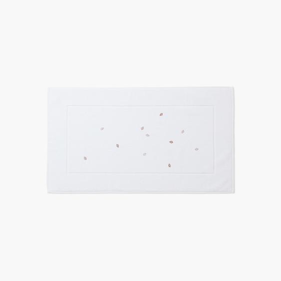 Tapis de bain coton Equinoxe II blanc