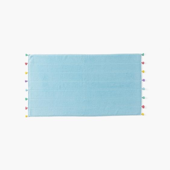 Tapis de bain coton et viscose de bambou Demi Lune lagon