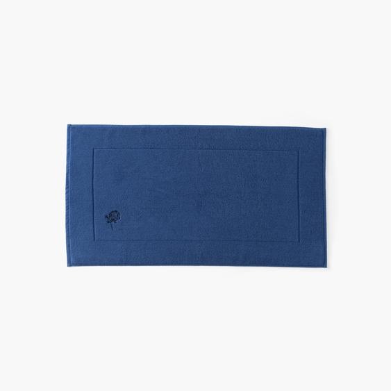 Tapis de bain coton et viscose de bambou Rosablue indigo