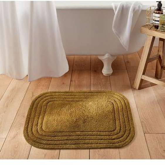 Tapis de bain coton recyclé tufté, Romane