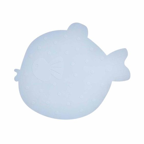 Tapis De Bain En Sillicone Bleu