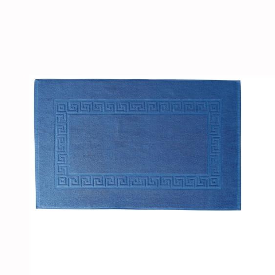 Tapis de bain éponge liteau motif frise grecque -