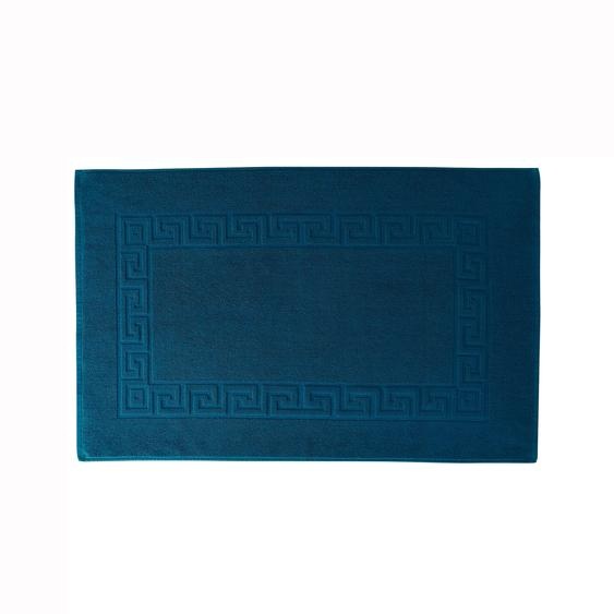 Tapis de bain éponge liteau motif frise grecque -