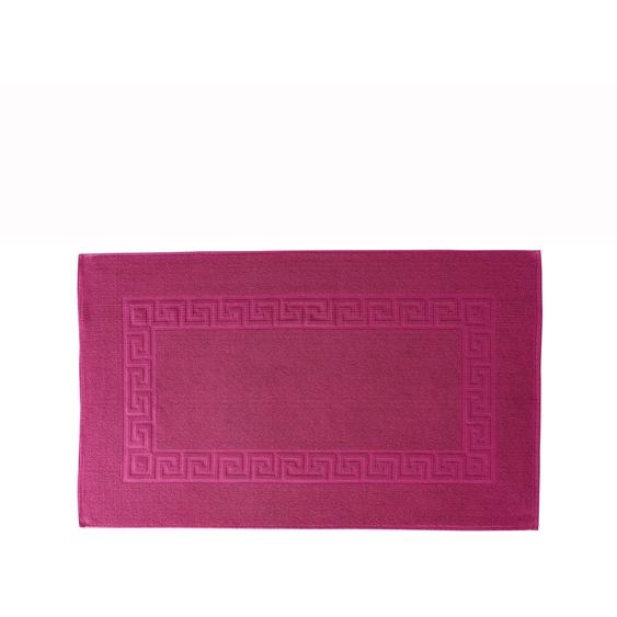 Tapis de bain éponge liteau motif frise grecque -
