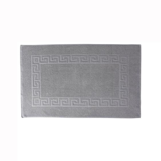 Tapis de bain éponge liteau motif frise grecque -
