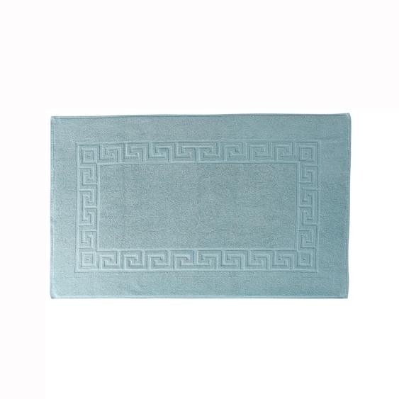 Tapis de bain éponge liteau motif frise grecque -