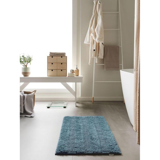 Tapis de Bain Ilka Petrol 50x80 cm - Tapis pour salle de bain