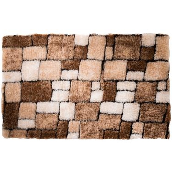 Tapis De Bain Mosaïque Toucher Peluche -