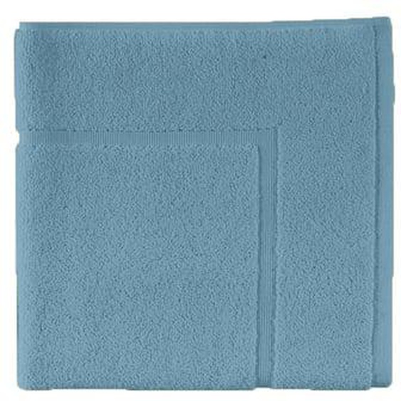 Tapis de bain uni en coton, AQUA