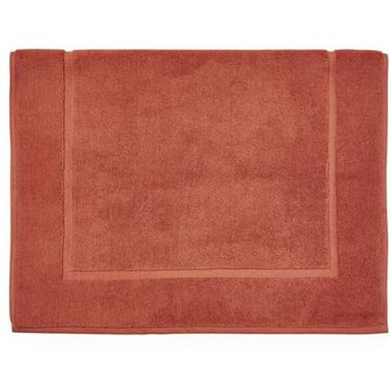 Tapis de bain uni en coton, AQUA