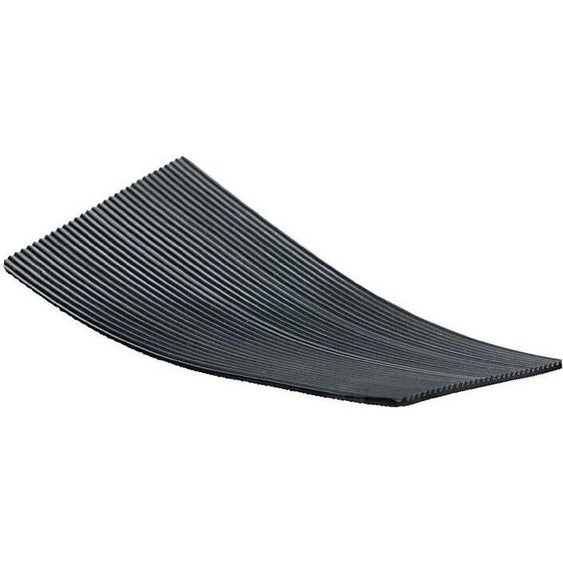 Tapis de caoutchouc fin découpé L.1m L.0,5m D.3mm noir Rl.