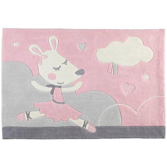 Tapis De Chambre Tufté En Acrylique - Lilibelle Rose