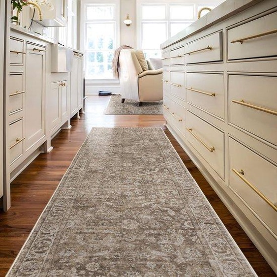 Tapis de couloir antidérapant de style bohème pour le couloir et la cuisine