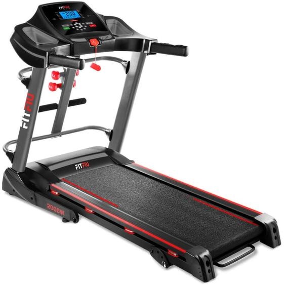 Tapis de course pliable MC-400 jusqua 20km/h. Tapis de course a inclinaison manuelle, moteur de 2000w, et connectivité app avec Kinomap, pliage