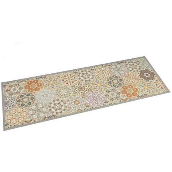 Tapis de cuisine lavable impression pastel hexagonale 60x180 cm