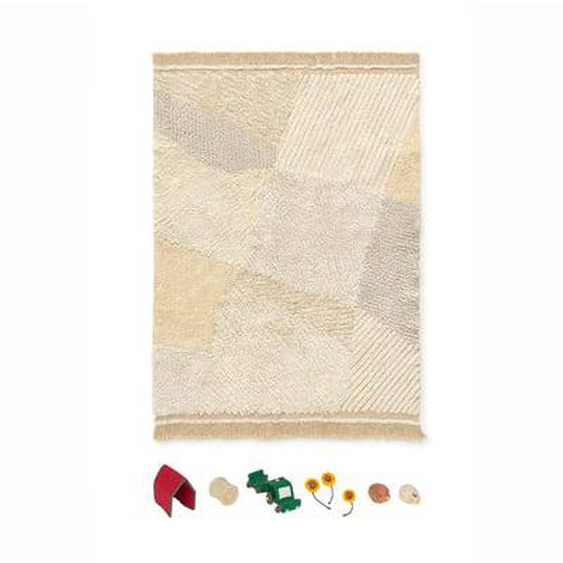 Tapis de jeu lavable en coton Ferme