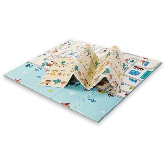 Tapis De Jeu Pliable Réversible Xxl Funmat Ville - Forêt