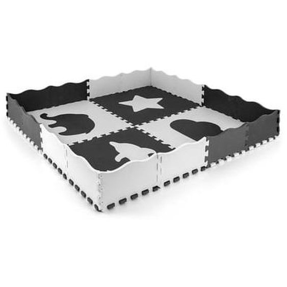 Tapis de jeu puzzle Milly Mally Jolly 2x2 - Gris
