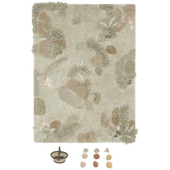 Tapis De Jeux Lavable Mushroom Forest Beige